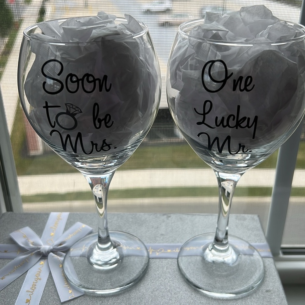 Wedding Wine Glasses Goblet Style